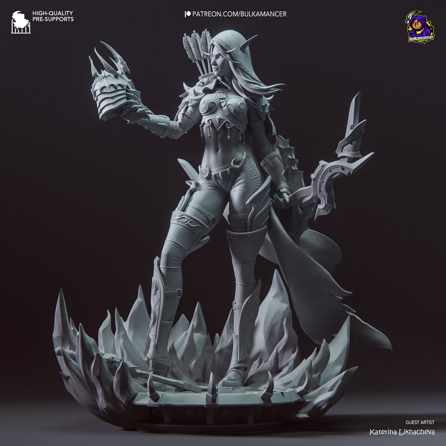 Bulkamancer Sculpts - Sylvanas WIndrunner WoW - 45mm / 273mm