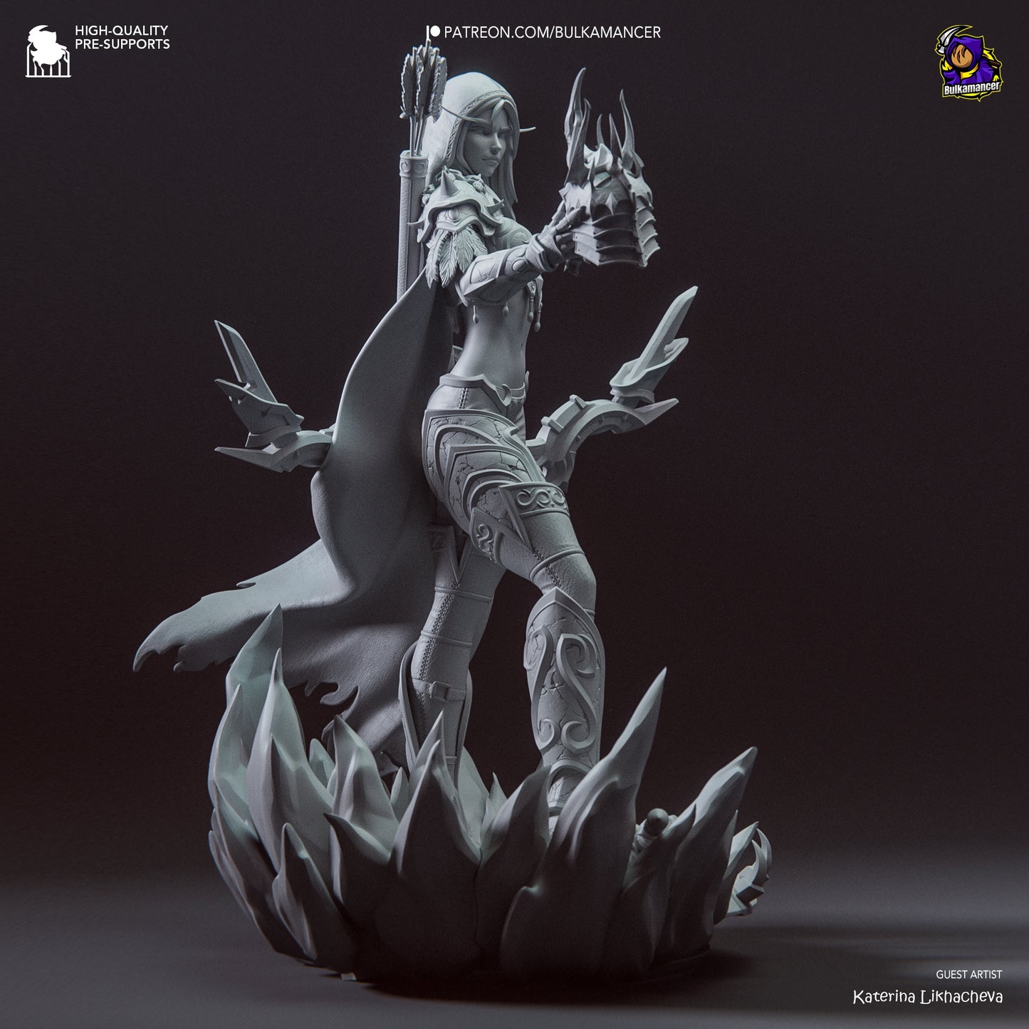 Bulkamancer Sculpts - Sylvanas WIndrunner WoW - 45mm / 273mm