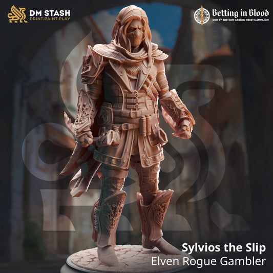 DM Stash - Sylvios The Slip Elf Rogue Gambler - Betting in Blood 2024-11 35mm