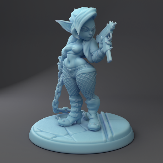 Twin Goddess Miniatures - Riff, Goblin Biker - 2022 January Release