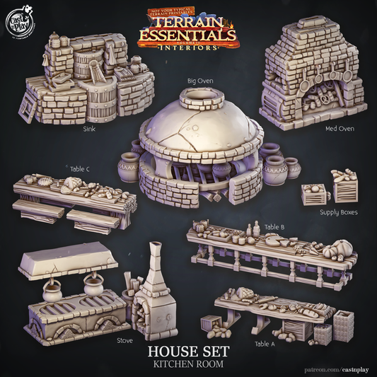 Cast n Play - House Set, Kitchen Room - Terrain Essentials Interiors