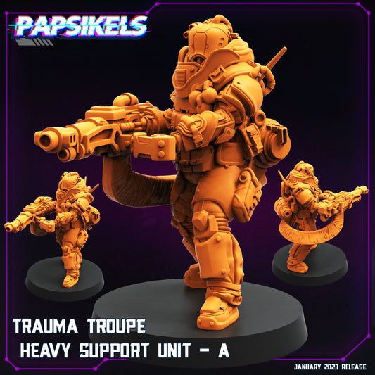 Papsikels - Trauma Troupe, Heavy Support Unit A - Cyberpunk 2023 January