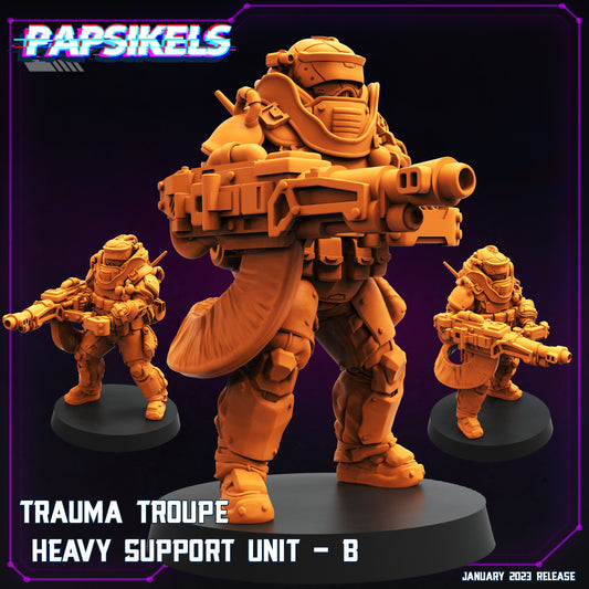 Papsikels - Trauma Troupe, Heavy Support Unit B - Cyberpunk 2023 January