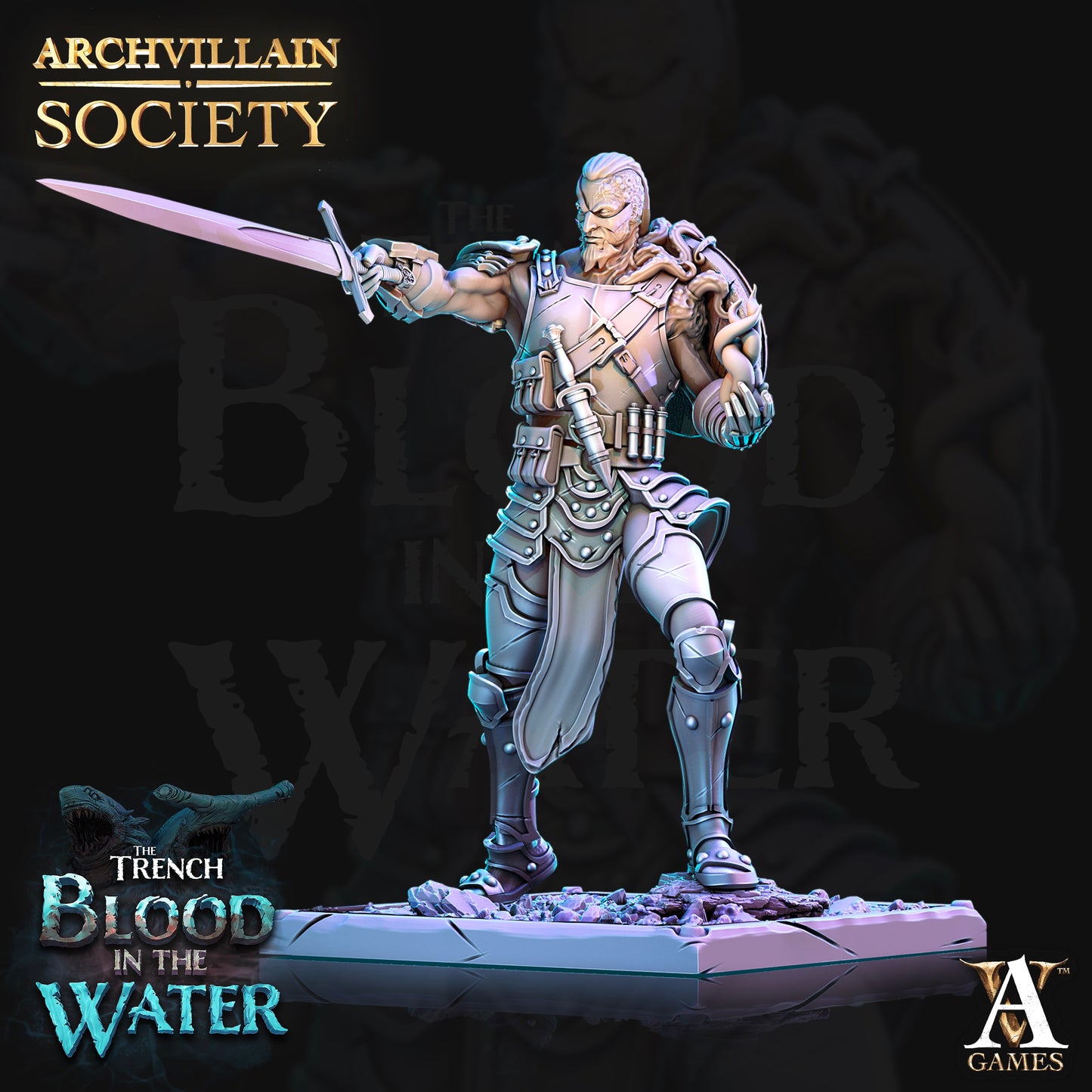 Archvillain Games - Lirent the Stricken Cleric Archvillain Society Vol. 8 Trench Blood in Water 2022 February