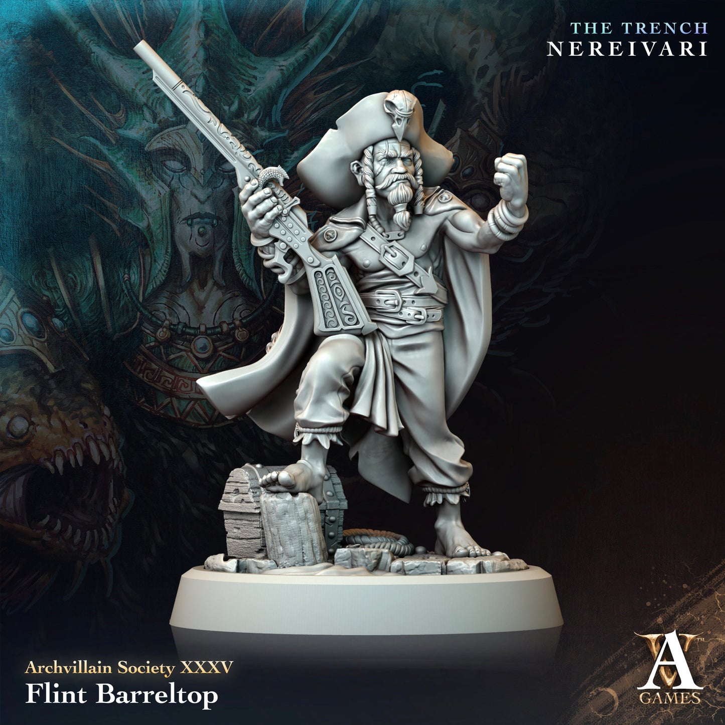 Archvillain Games - Pirate Flint Barreltop - Archvillain Society Vol. XXXV - The Trench Nereivari 2024 May