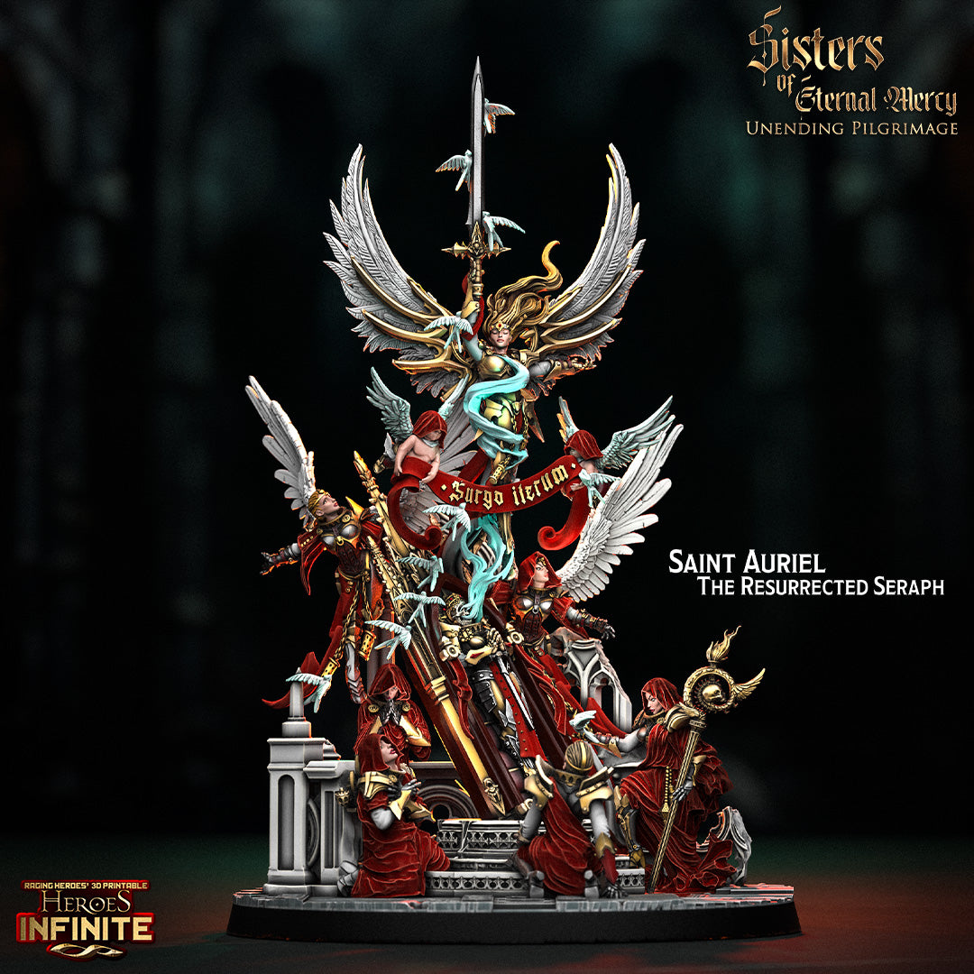 Heroes Infinite Raging Heores - Saint Auriel, The Resurrected Seraph (Huge) - Sisters Of Eternal Mercy - Unending Pilgrimage 2025 December