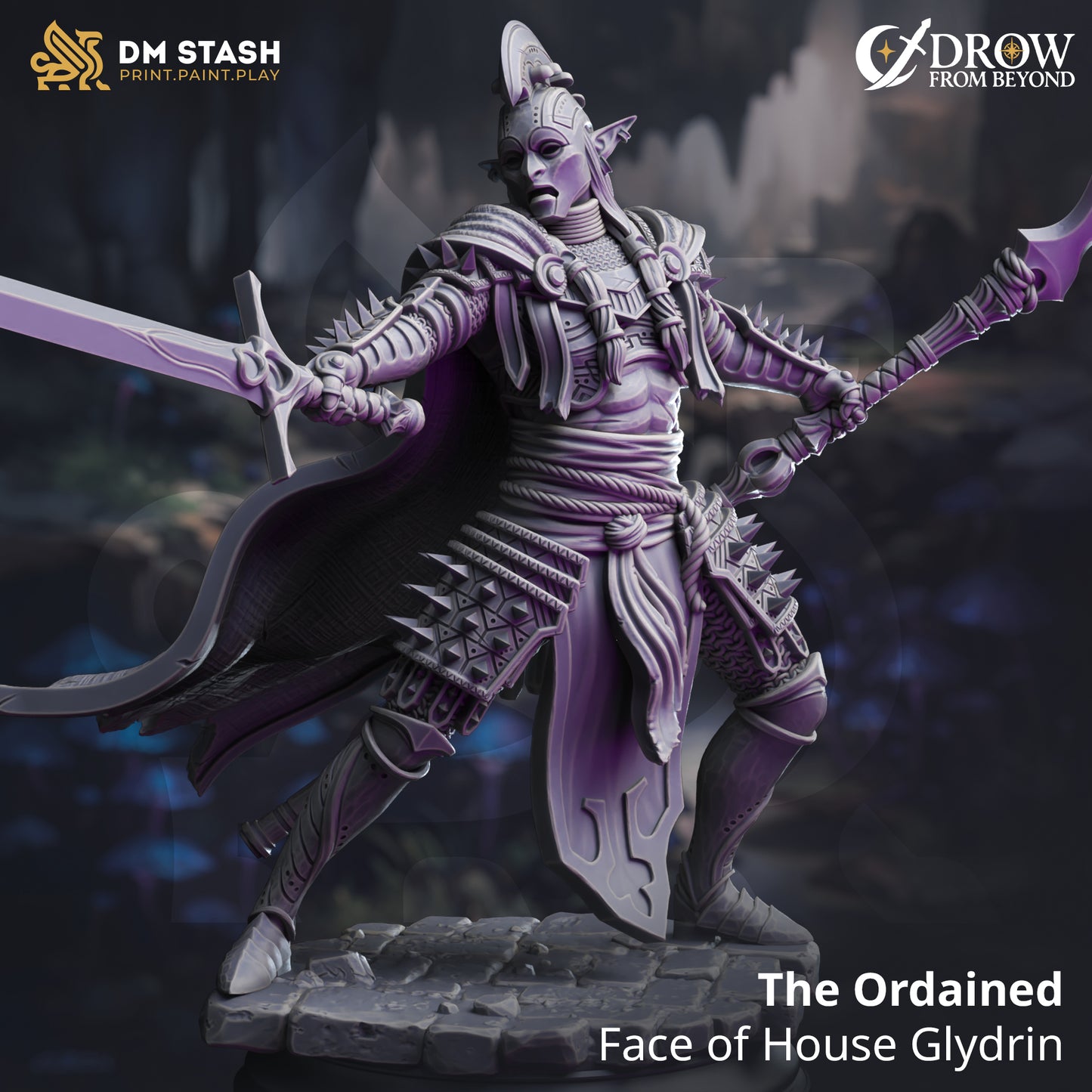 DM Stash - The Ordained, Face of House Glydrin - Drow from Beyond 2025 August