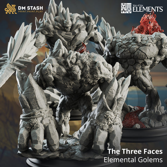 DM Stash - The Three Faces Elementals Golems - War of the Elements 2024 August