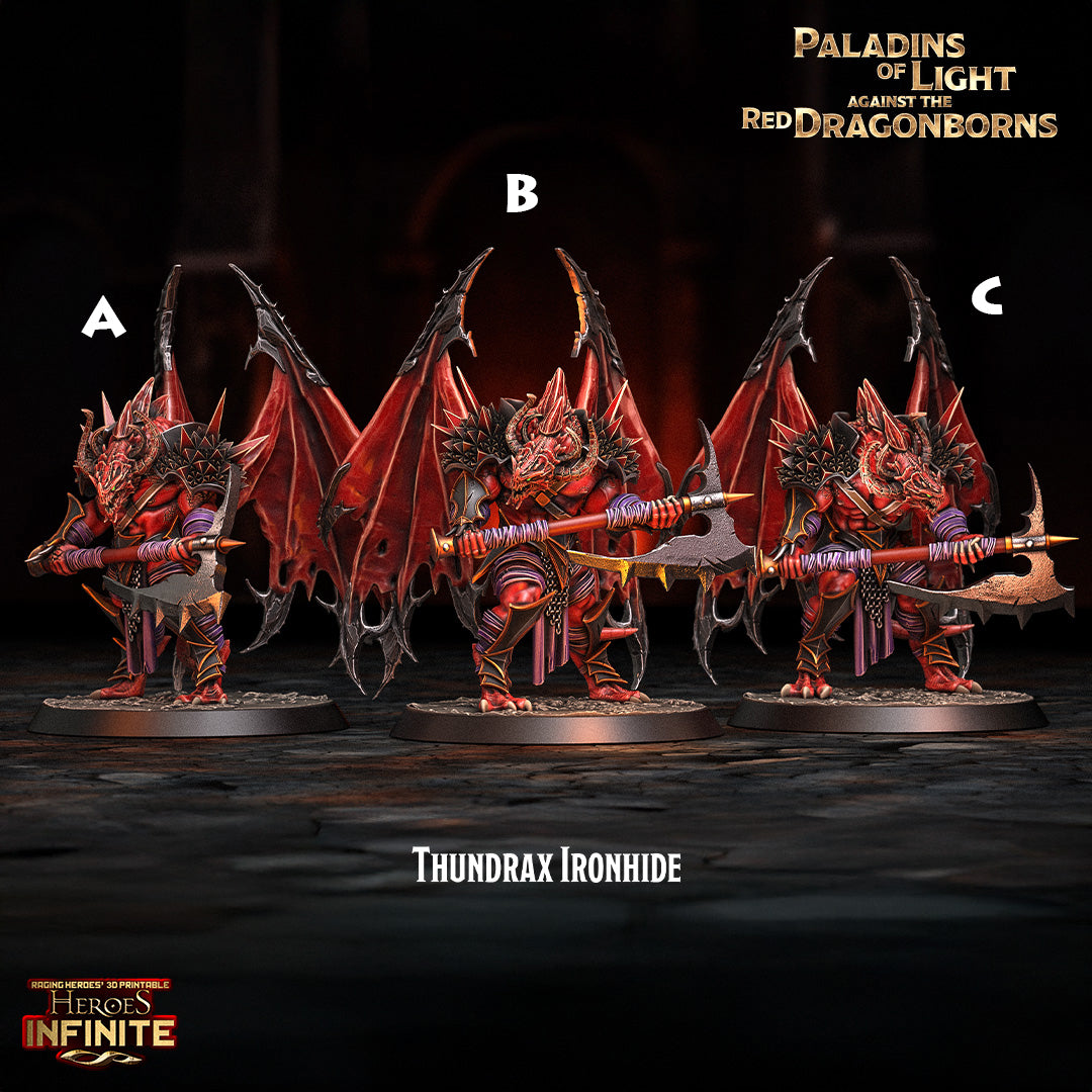 Heroes Infinite Raging Heores - Winged Thindrax Ironhide - Paladins of Light Against the Red Dragonborns 2025 January