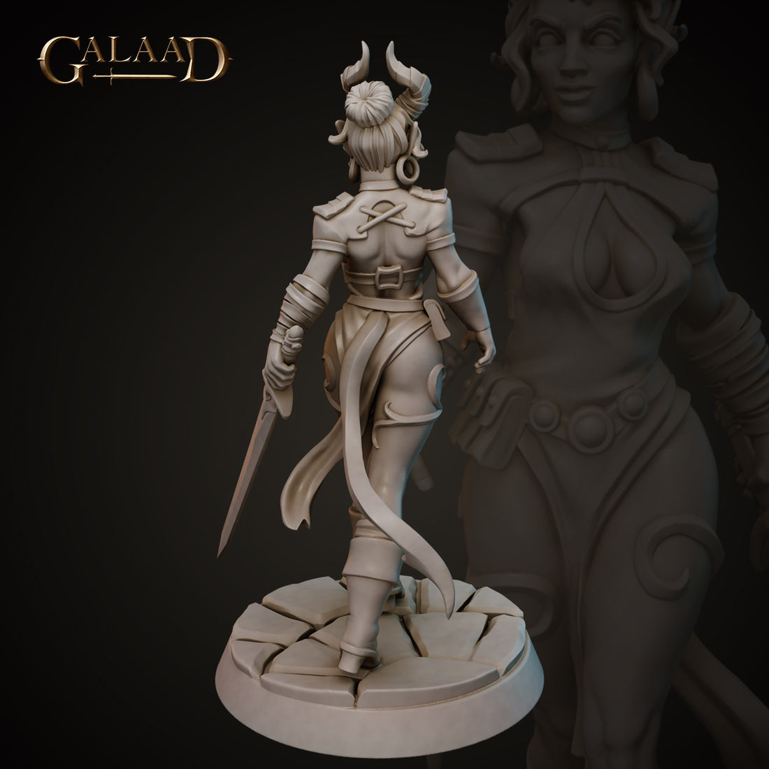Galaad - Tiefling Walk 01 Fighter - Tieflings 2023 June