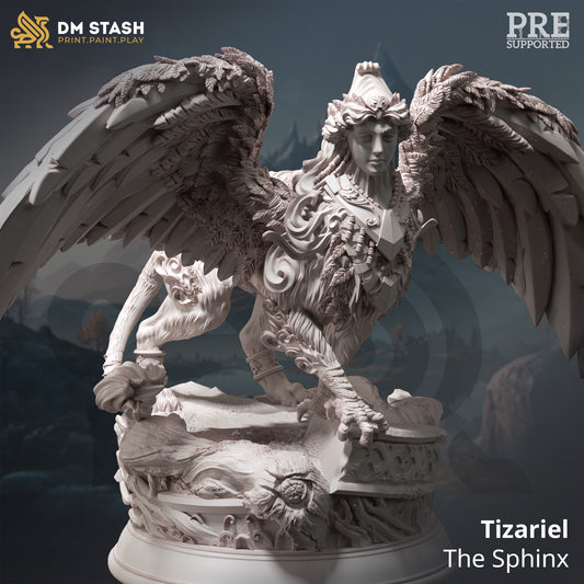 DM Stash - Tizariel, The Sphinx (Large) - Hexhunters of Brightstone 2023 January