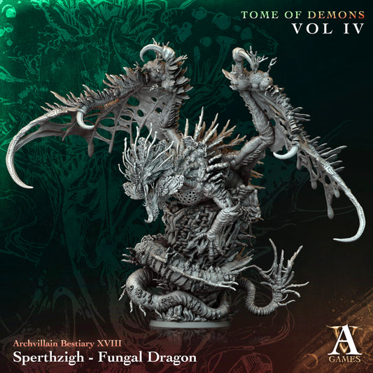 Archvillain Games - Sperthzigh Fungal Dragon (Large) - Archvillain Bestiary Vol. XVII 2025 February
