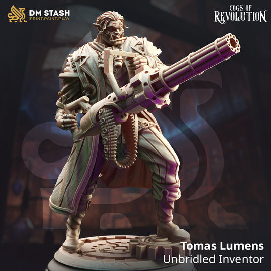 DM Stash - Tomas Lumens, Unbridled Inventor - Cogs of Revolution 2025 February