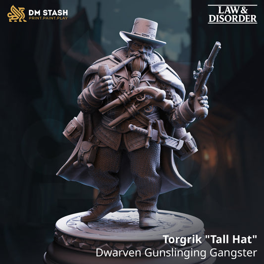 DM Stash - Torgrik Tall Hat, Dwarven Gunslinging Gangster - Law & Disorder 2025 December