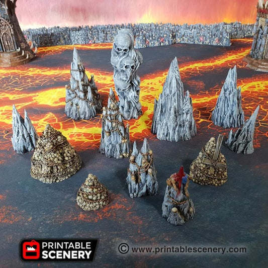 Printable Scenery - Tormented Scater - Demons Terrain