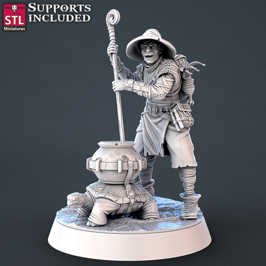 STL Miniatures - Male Toxic Vendor - Skeletons & Toxic Vendors 2023 January