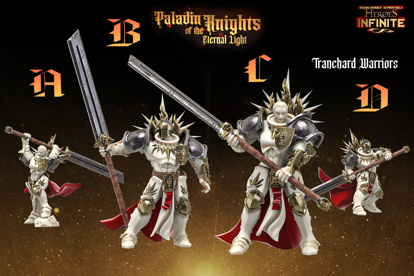 Heroes Infinite Raging Heores - Paladin Knights of the Eternal Light 35mm