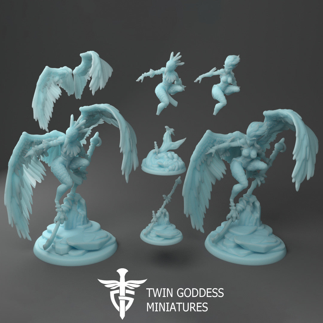 Twin Goddess Miniatures - Aarakocra Harpy