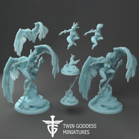 Twin Goddess Miniatures - Aarakocra Harpy