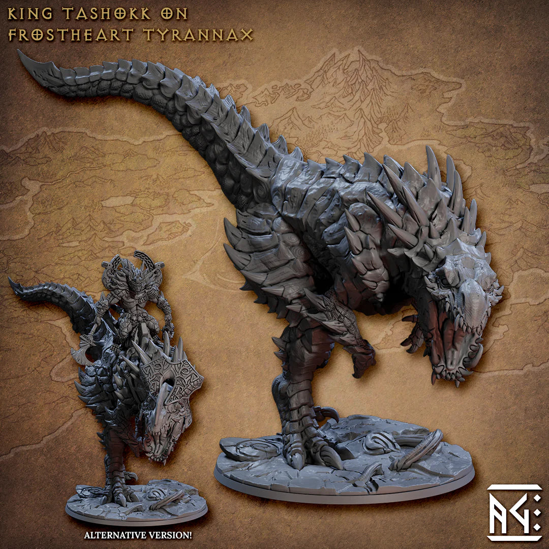 Artisan Guild - Mounted King Frostheart Tashokk (Large) - Frostheart Lizardmen 2023 January