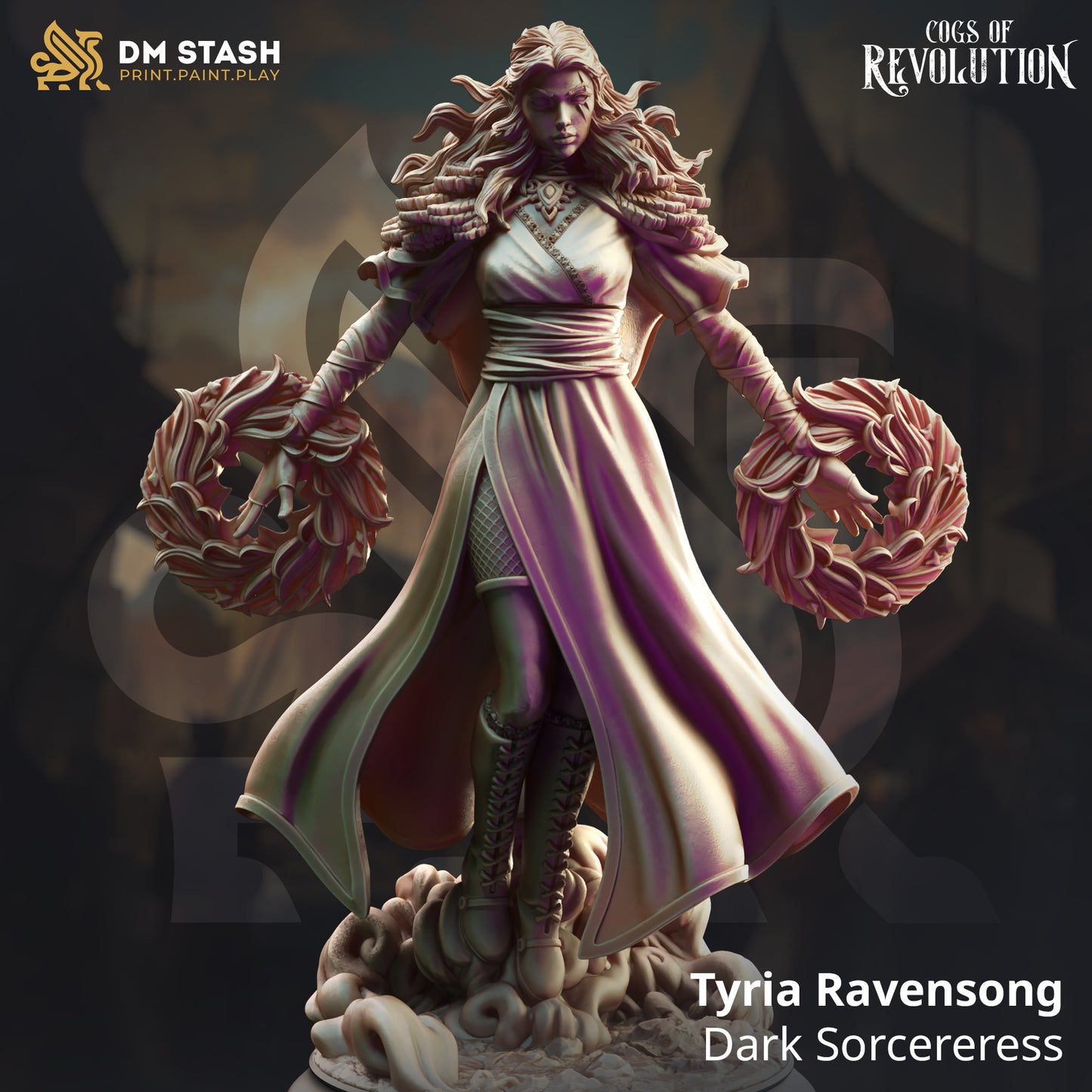 DM Stash - Tyria Ravensong, Dark Sorcereress - Cogs of Revolution 2025 February