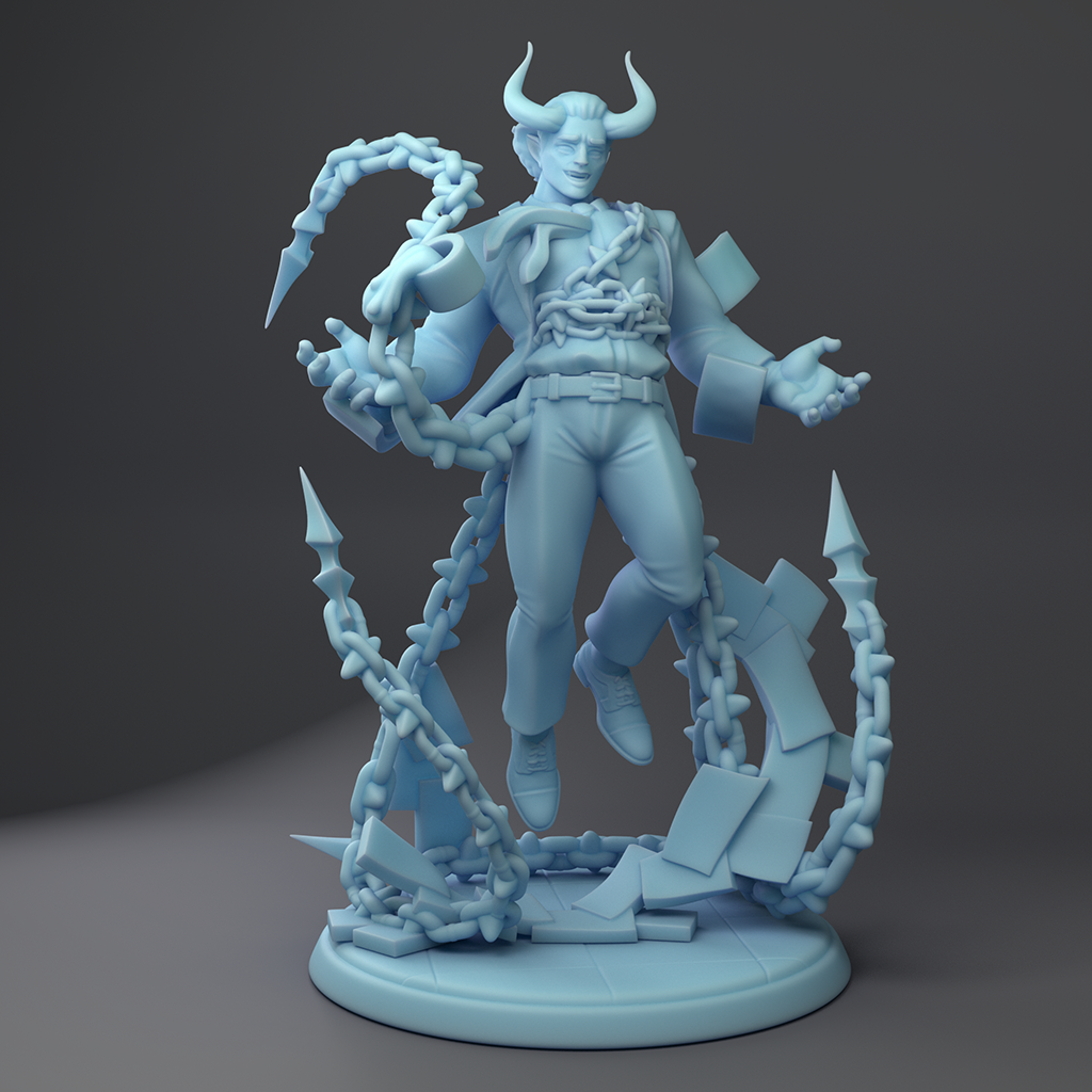 Twin Goddess Miniatures - Udoroth the Devil Boss - Fantasy Office