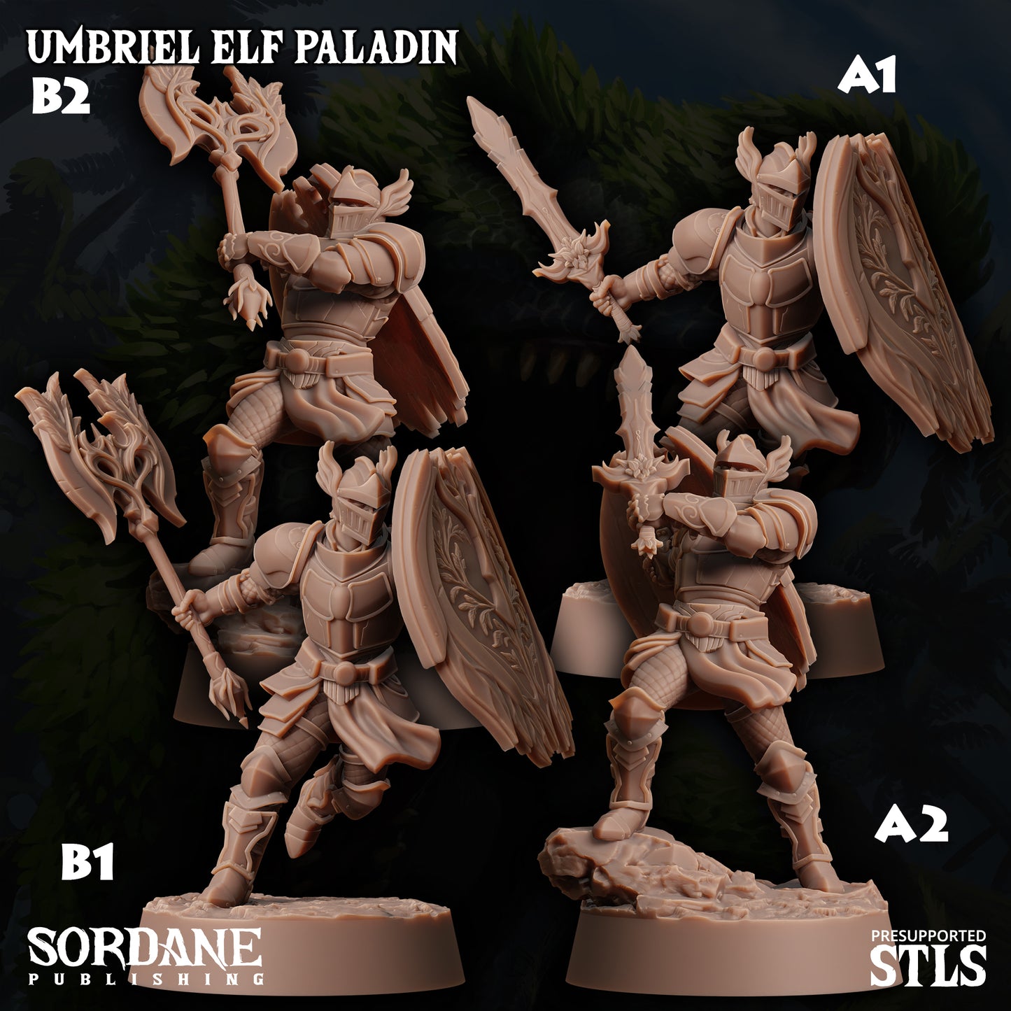 Arcane Minis (Sordane) - Umbriel Elf Paladin