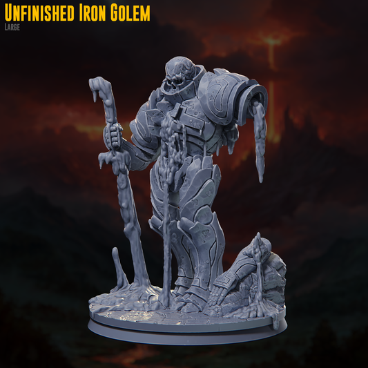 Claymore Miniatures - Unfinished Golem (Large) - The Conflagration 2025 July