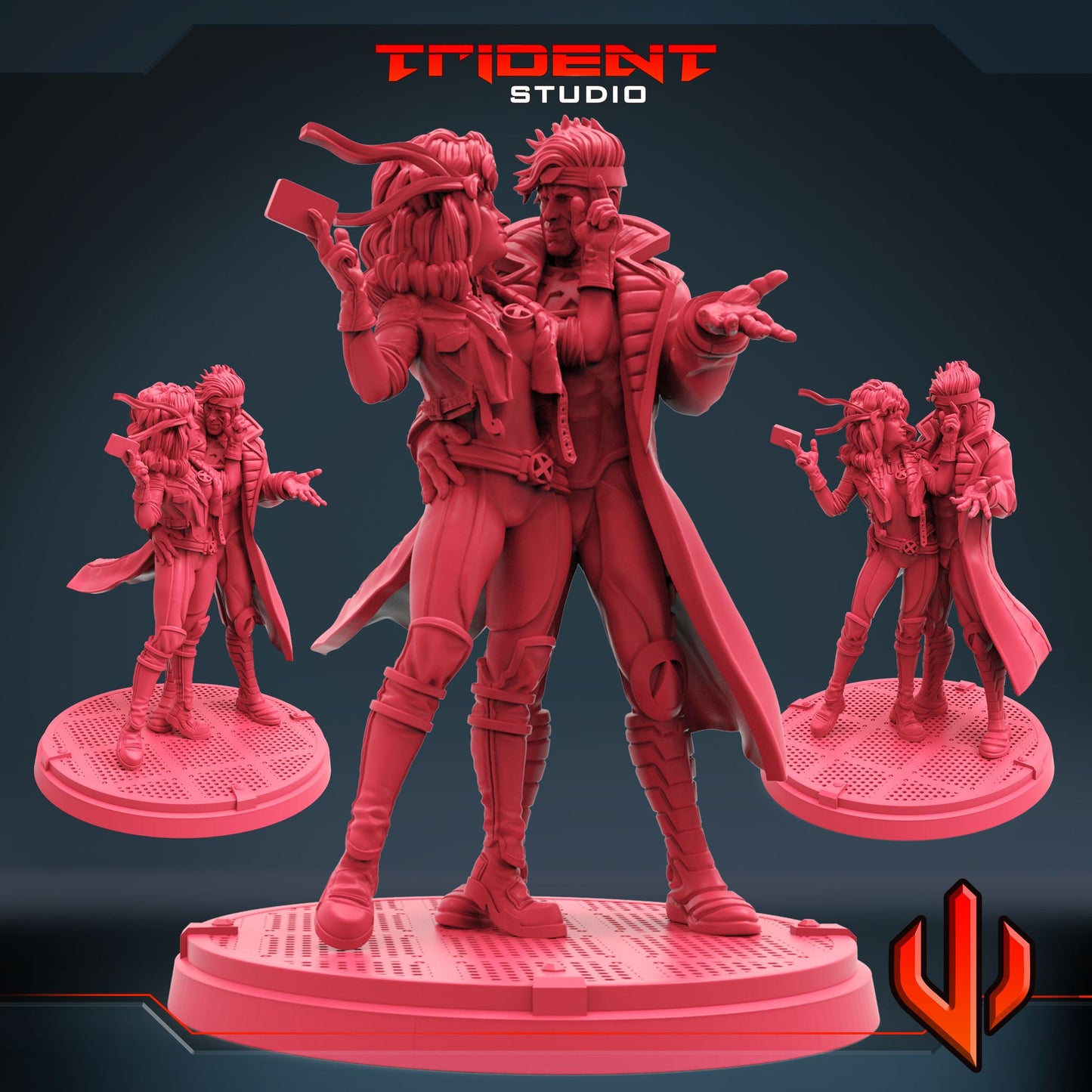 Trident Miniatures - Gambit & Rogue, Valentines X-Men 2022 Loyalty Reward