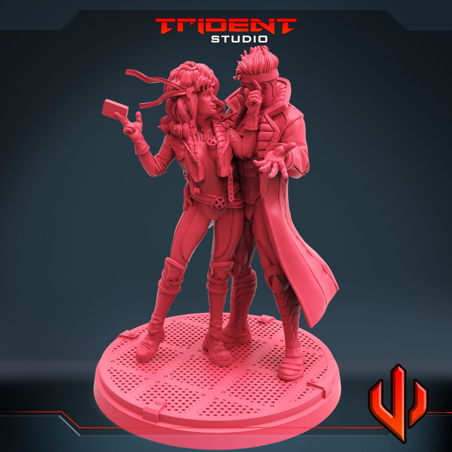 Trident Miniatures - Gambit & Rogue, Valentines X-Men 2022 Loyalty Reward