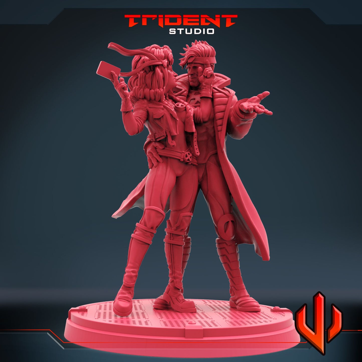 Trident Miniatures - Gambit & Rogue, Valentines X-Men 2022 Loyalty Reward