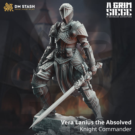 DM Stash - Vera Lanius the Absolved, Knight Commander - A Grim Siege 2025 April
