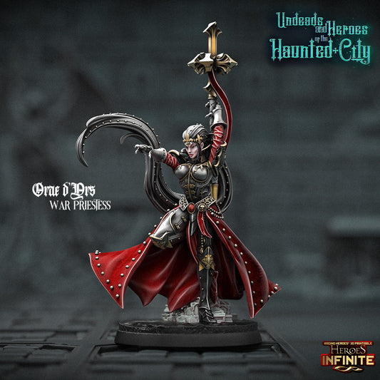 Heroes Infinite Raging Heores - Orae d'Ars, War Priestess  - Undeads and Heroes of the Haunted City #38