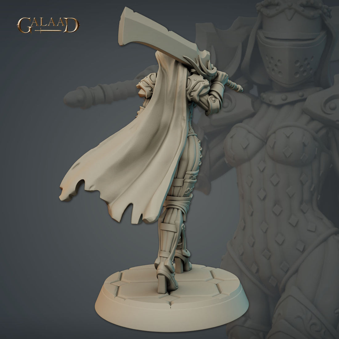 Galaad - Warden 01 Female Paladin Oathbreaker - Knights and Specters 2023 December
