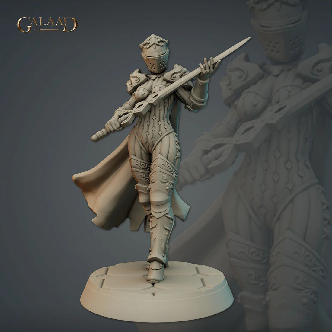Galaad - Warden 03 Female Paladin Oathbreaker - Knights and Specters 2023 December