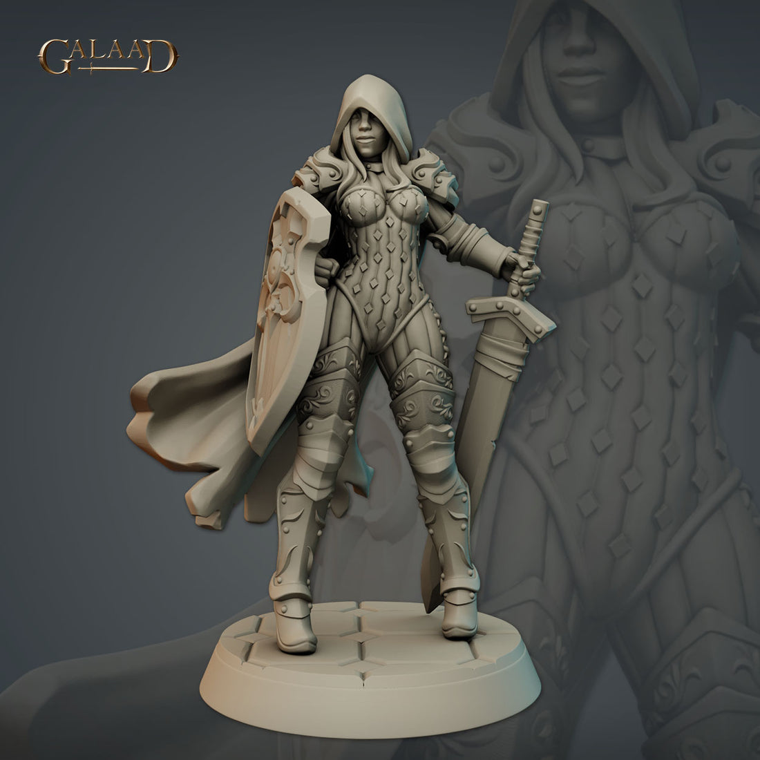 Galaad - Warden 05 Female Paladin Oathbreaker - Knights and Specters 2023 December