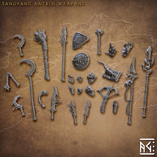 Artisan Guild - Ratfolk Weapons - Sandfang Ratkins 2023 July