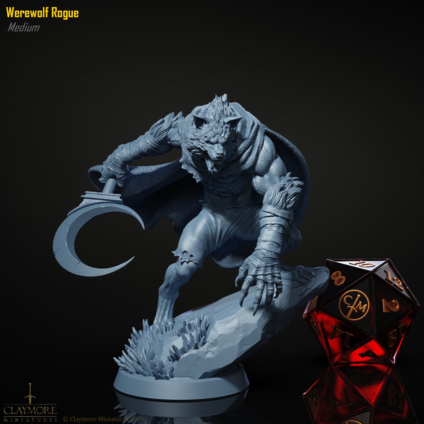 Claymore Miniatures - Werewolf Rogue - The Crimson Howling 2024 March