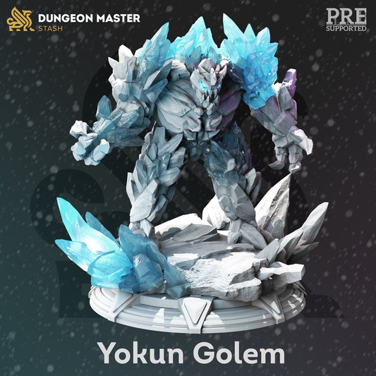 DM Stash - Yokun Ice Golem - The Frozen wastes of Oldavor 2021 December Release