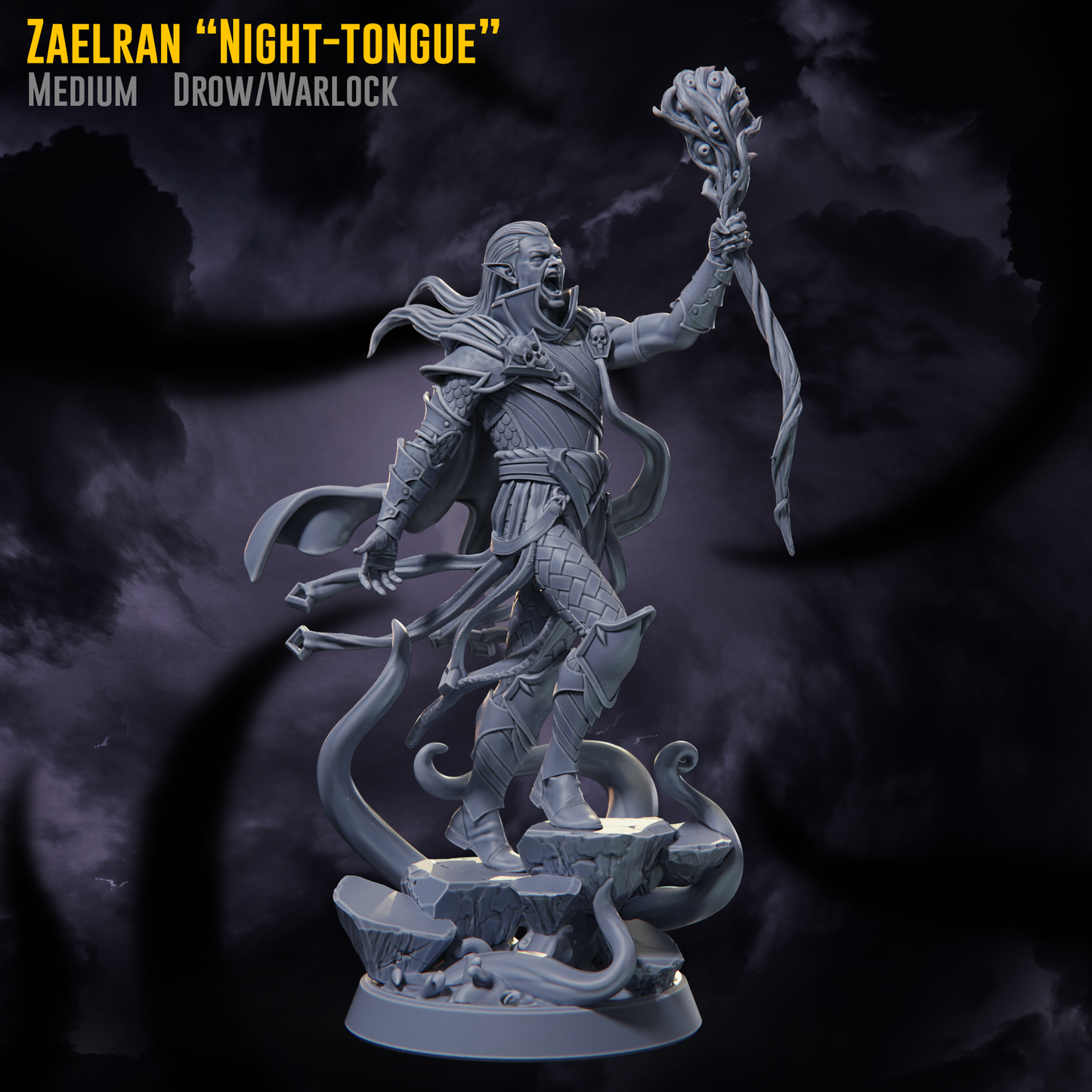 Claymore Miniatures - Zaelraen 'Night-tongue' - Nightmares of the Far Realm 2025 December