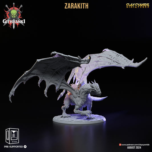 Clay Cyanide - Zarakith, Red Dragon Rider (Gargantuan) - Githyanki 2024 August