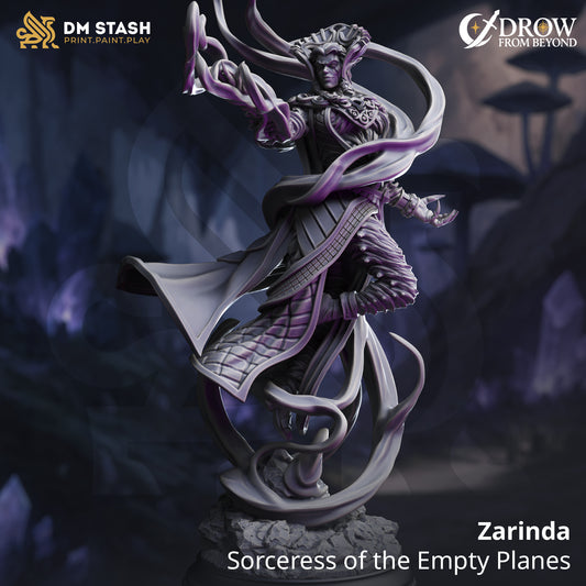 DM Stash - Zarinda, Sorceress of the Empty Planes - Drow from Beyond 2025 August