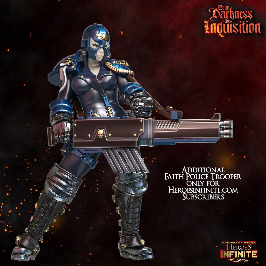 Heroes Infinite Raging Heores - Faith Police Leader, Anti-Riot Troops - Grim Darkness of the Inquisition  #36