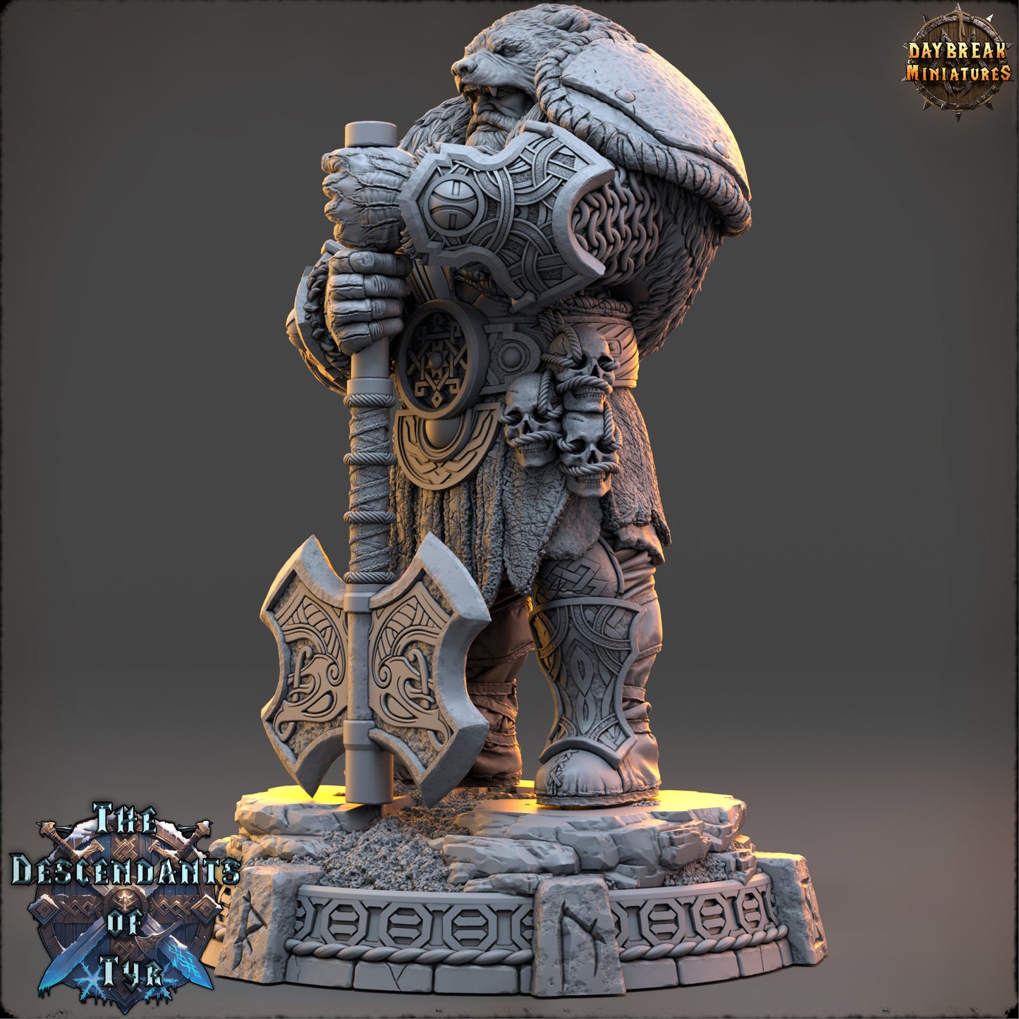 Daybreak Miniatures - Alaric “Black Bear” Cranash - Northmen - The Descendants of Tyr 2024 December