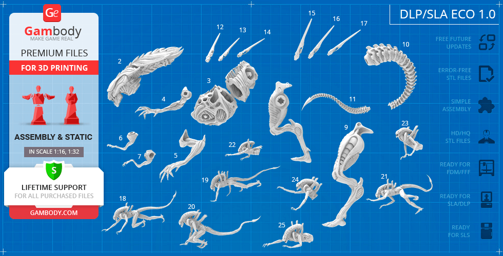 Darth Vader vs Alien, Diorama