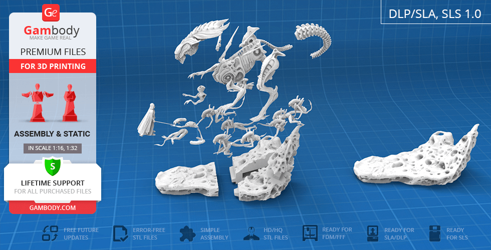 Darth Vader vs Alien, Diorama