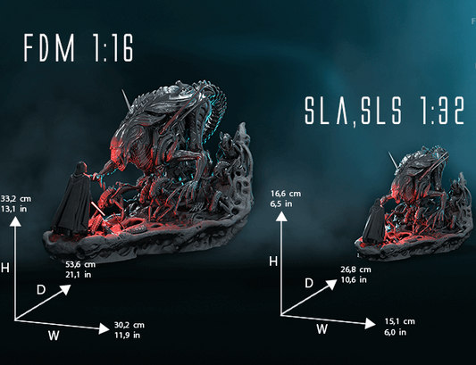 Darth Vader vs Alien, Diorama