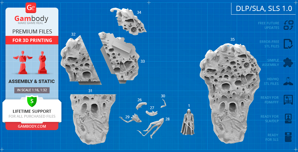 Darth Vader vs Alien, Diorama