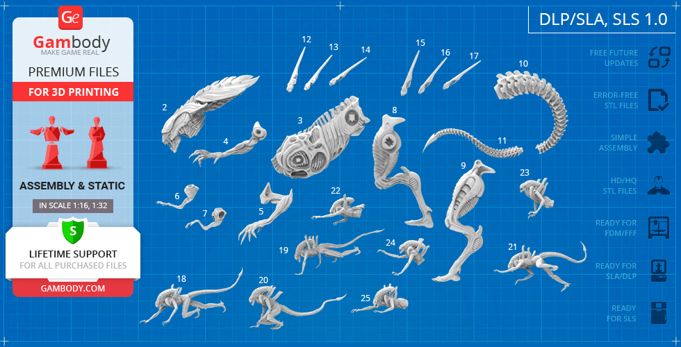 Darth Vader vs Alien, Diorama