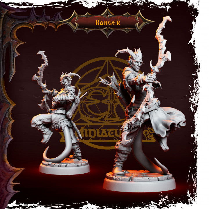 Epic Adventure Miniatures - Infernal Tiefling Heroes 35mm